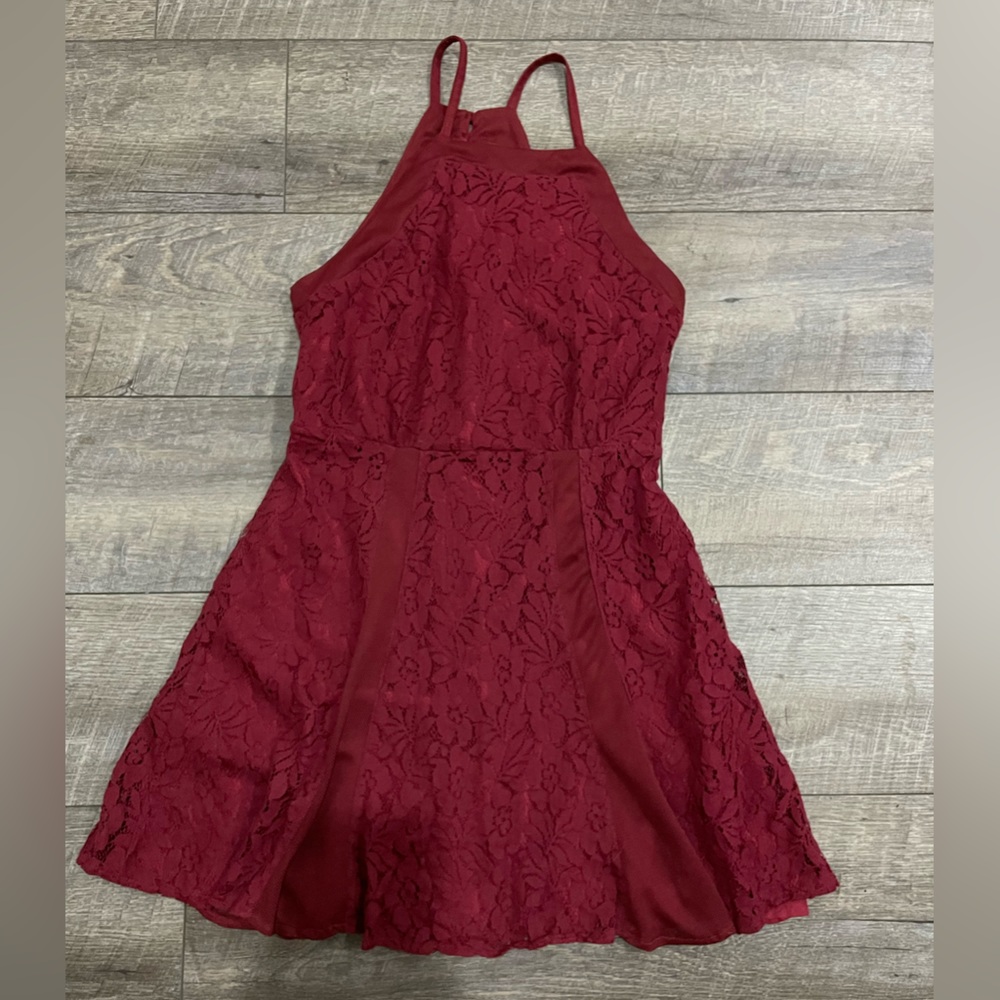 H&M Burgundy Elegant Short Dress size M